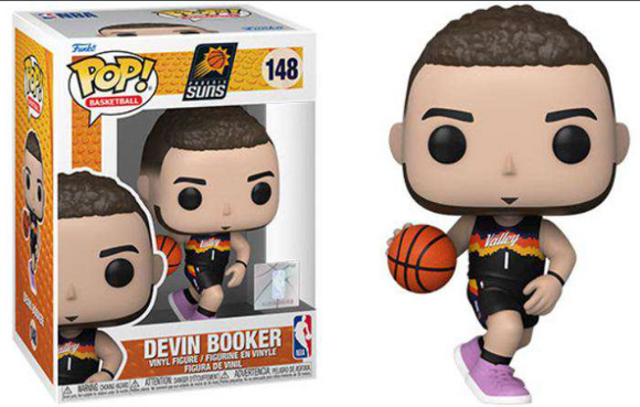 NBA Devin Bookers City Edition 2021 Phoenix Suns Basketball #148 Pop! Vinyl Action Figure