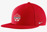 Men's Team Canada Soccer Nike Pro Flat Bill Snapback Hat- Red