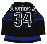Auston Matthews Toronto Maple Leafs Fanatics Authentic Autographed Black Alternate Captain Adidas Authentic Jersey