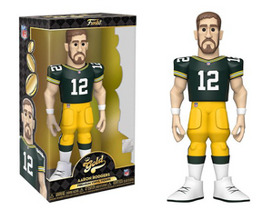 NFL Aaron Rodgers Green Bay Packers Football Funko Gold 12 Inch Vinyl Figure