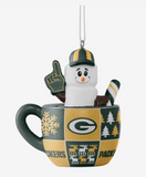 Green Bay Packers Smores Mug Ornament NFL Football by Forever Collectibles