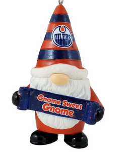 Edmonton Oilers Gnome Sweet Gnome Ornament NHL Hockey by Forever Collectibles