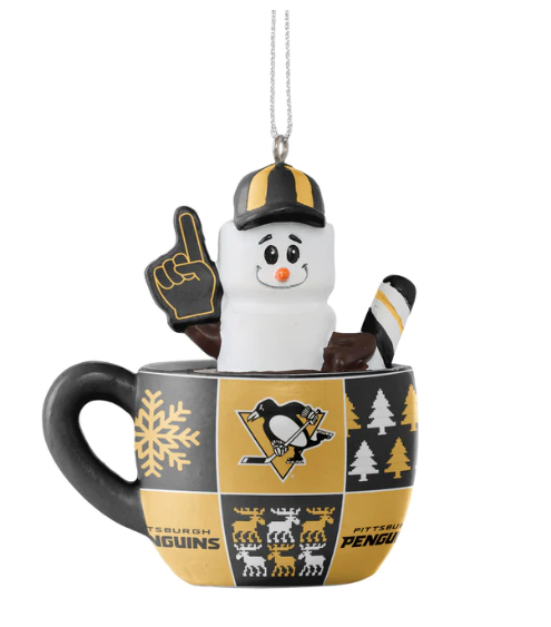 Pittsburgh Penguins Smores Mug Ornament NHL Hockey by Forever Collectibles