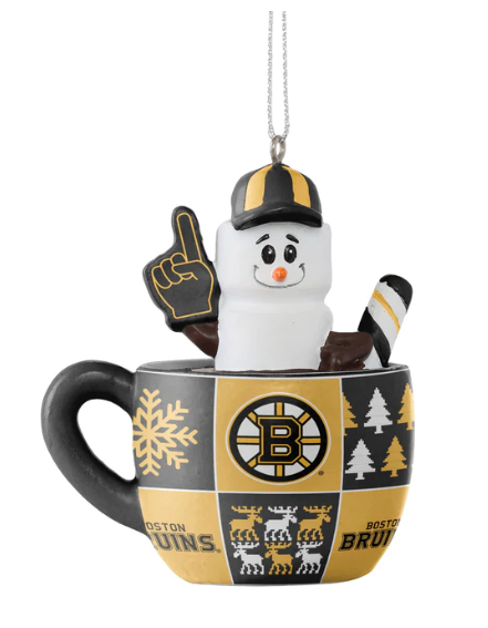 Boston Bruins Smores Mug Ornament NHL Hockey by Forever Collectibles