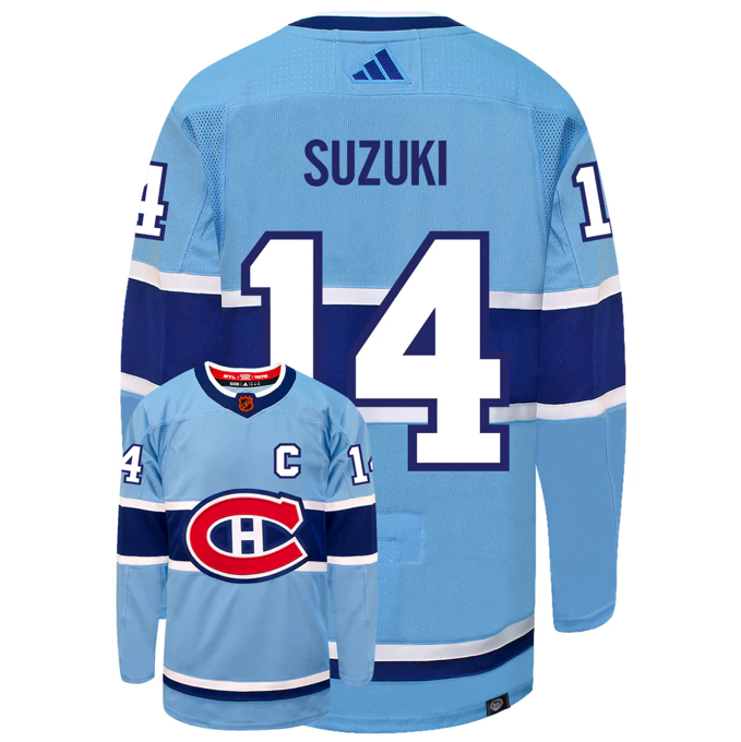 Montreal Canadiens NHL Adidas Men's Sky Blue Reverse Retro 2.0