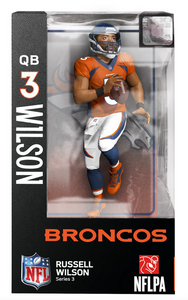 Russell Wilson Denver Broncos Series 3 Unsigned Imports Dragon 7" Player Replica Figurine