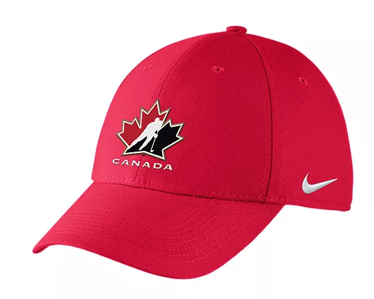 Men's Team Canada Hockey Nike Classic99 Swoosh Performance - Flex Fit Hat - Red