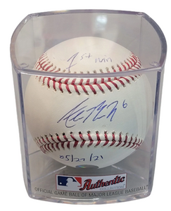Alek Manoah Signed Toronto Blue Jays Official MLB Baseball in Case Inscribed with "1st Win" and "05/27/21"