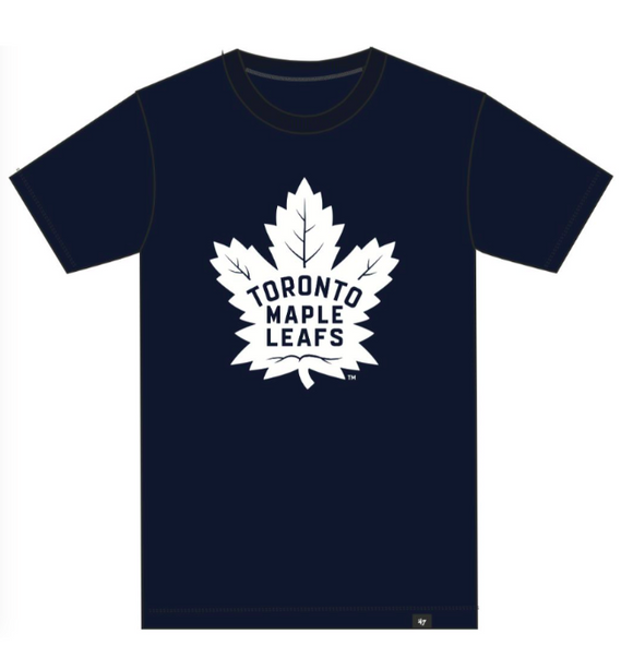 Men's Toronto Maple Leafs 47 Brand Navy Primary Logo NHL Hockey  T-Shirt - Bleacher Bum Collectibles, Toronto Blue Jays, NHL , MLB, Toronto Maple Leafs, Hat, Cap, Jersey, Hoodie, T Shirt, NFL, NBA, Toronto Raptors