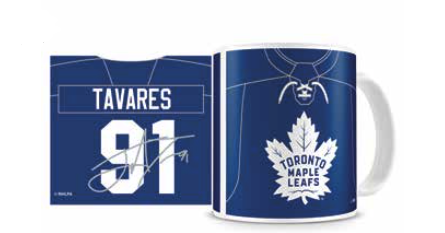 Toronto Maple Leafs John Tavares 11oz White Sublimated Coffee Drink Mug - Bleacher Bum Collectibles, Toronto Blue Jays, NHL , MLB, Toronto Maple Leafs, Hat, Cap, Jersey, Hoodie, T Shirt, NFL, NBA, Toronto Raptors