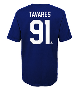 Toddler Toronto Maple Leafs John Tavares Blue Home Name & Number T-Shirt - Bleacher Bum Collectibles, Toronto Blue Jays, NHL , MLB, Toronto Maple Leafs, Hat, Cap, Jersey, Hoodie, T Shirt, NFL, NBA, Toronto Raptors