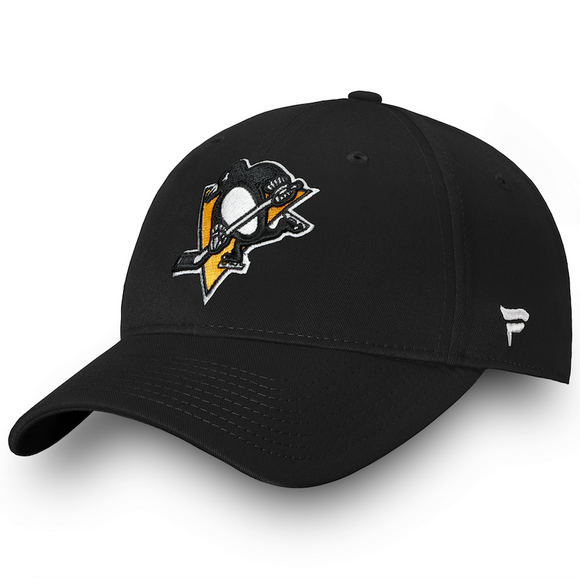 Men's Pittsburgh Penguins Basic Fan Structured Adjustable Strap One Size Fits Most Hat Cap - Bleacher Bum Collectibles, Toronto Blue Jays, NHL , MLB, Toronto Maple Leafs, Hat, Cap, Jersey, Hoodie, T Shirt, NFL, NBA, Toronto Raptors
