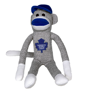 Toronto Maple Leafs NHL Hockey 20" Plush Bendable Sock Monkey by Forever Collectibles - Bleacher Bum Collectibles, Toronto Blue Jays, NHL , MLB, Toronto Maple Leafs, Hat, Cap, Jersey, Hoodie, T Shirt, NFL, NBA, Toronto Raptors