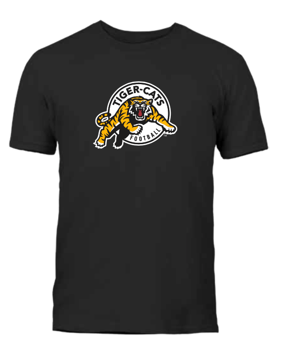 Men's Hamilton Tiger-Cats Black Primary Logo CFL Football T Shirt - Multiple Sizes - Bleacher Bum Collectibles, Toronto Blue Jays, NHL , MLB, Toronto Maple Leafs, Hat, Cap, Jersey, Hoodie, T Shirt, NFL, NBA, Toronto Raptors