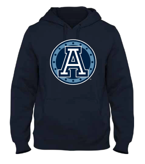 Men's Toronto Argonauts Navy Primary Logo CFL Football Hooded Sweatshirt - Multiple Sizes - Bleacher Bum Collectibles, Toronto Blue Jays, NHL , MLB, Toronto Maple Leafs, Hat, Cap, Jersey, Hoodie, T Shirt, NFL, NBA, Toronto Raptors