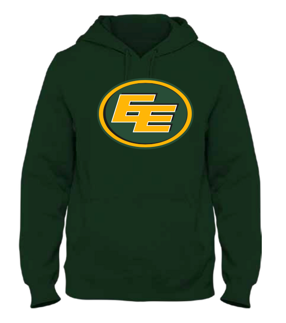 Men's Edmonton Eskimos Green Primary Logo CFL Football Hooded Sweatshirt - Multiple Sizes - Bleacher Bum Collectibles, Toronto Blue Jays, NHL , MLB, Toronto Maple Leafs, Hat, Cap, Jersey, Hoodie, T Shirt, NFL, NBA, Toronto Raptors