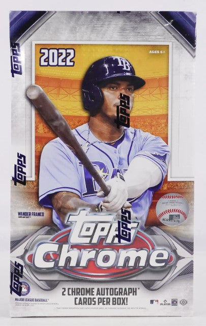 2022 Topps Chrome Baseball Hobby Box 24 Packs Per Box, 4 Cards Per Pack