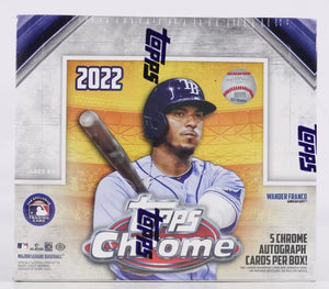2022 Topps Chrome Baseball Hobby Jumbo Box 12 Packs Per Box, 12 Cards Per Pack