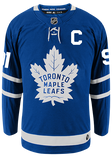 Men's Toronto Maple Leafs John Tavares adidas Blue Authentic Player Hockey Jersey- With Captaincy C - Bleacher Bum Collectibles, Toronto Blue Jays, NHL , MLB, Toronto Maple Leafs, Hat, Cap, Jersey, Hoodie, T Shirt, NFL, NBA, Toronto Raptors