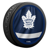 Toronto Maple Leafs Retro Reverse Double-Sided Logo NHL Inglasco Souvenir Puck
