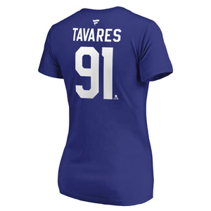 Women's Toronto Maple Leafs John Tavares Fanatics Branded Blue Authentic Stack – Name & Number T-Shirt - Bleacher Bum Collectibles, Toronto Blue Jays, NHL , MLB, Toronto Maple Leafs, Hat, Cap, Jersey, Hoodie, T Shirt, NFL, NBA, Toronto Raptors