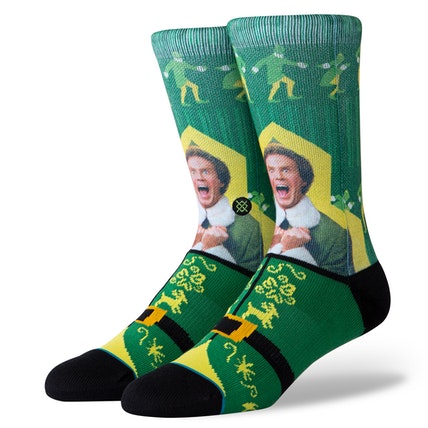 Movie Elf I Know Him Will Ferrell Christmas Movie Stance Socks - Size Large