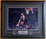 Toronto Raptors Vince Carter Dunk Contest 16x20 Picture Framed With Pins & Plaque