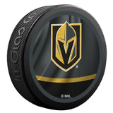 Vegas Golden Knights Retro Reverse Double-Sided Logo NHL Inglasco Souvenir Puck