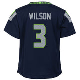 Youth Nike Russell Wilson Navy Blue Seattle Seahawks Game NFL Home Football Jersey