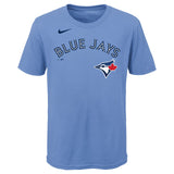 Toronto Blue Jays Bo Bichette Nike Powder Blue Player Name & Number Youth T-Shirt