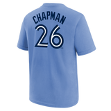 Toronto Blue Jays Matt Chapman Nike Powder Blue Player Name & Number Youth T-Shirt