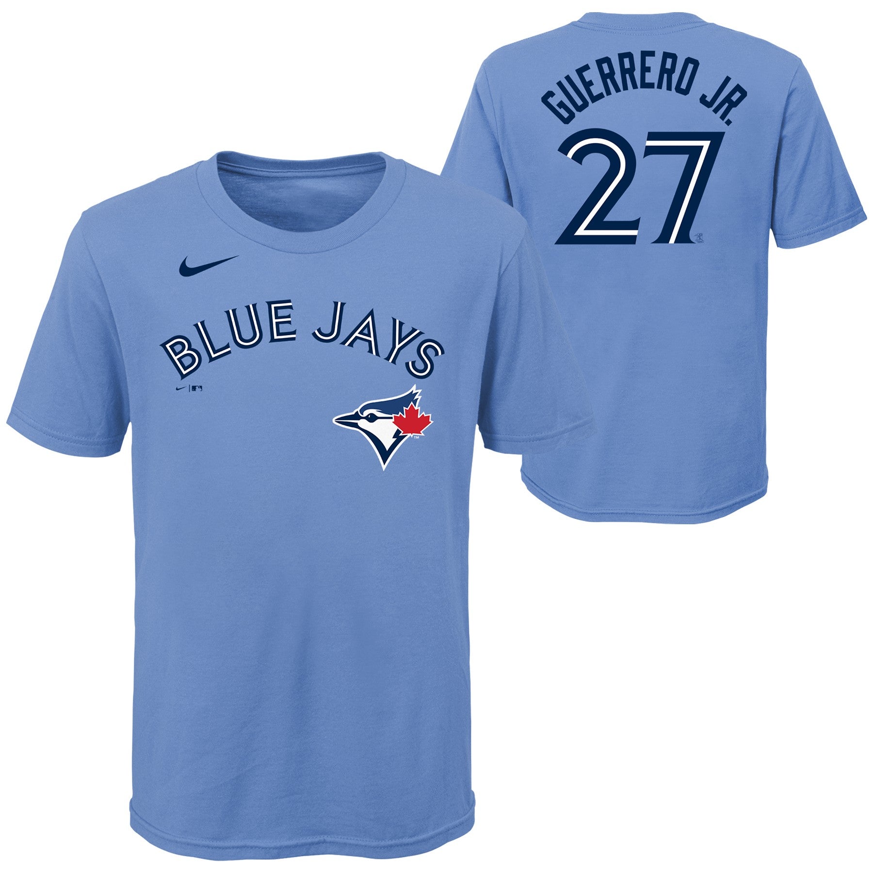 Toronto Blue Jays Vladimir Guerrero Jr. Nike Powder Blue Player Name & –  Bleacher Bum Collectibles