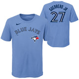 Toronto Blue Jays Vladimir Guerrero Jr. Nike Powder Blue Player Name & Number Youth T-Shirt