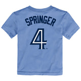 Child Toronto Blue Jays George Springer Nike Powder Blue Player Name & Number - T-Shirt