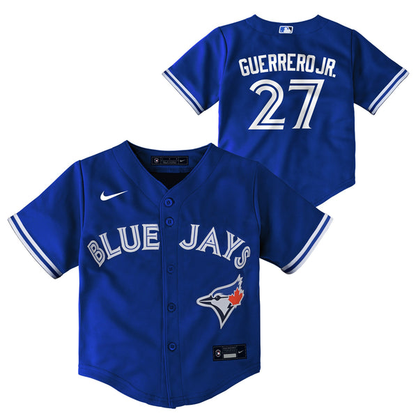 Toronto Blue Jays Vladimir Guerrero Jr Nike Child Road Grey Replica Pl –  Bleacher Bum Collectibles