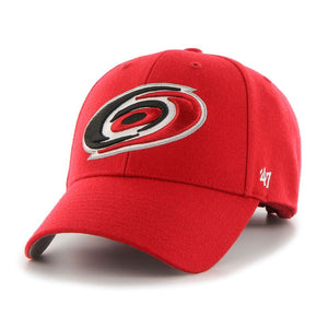 Carolina Hurricanes '47 NHL MVP Structured Adjustable Strap One Size Fits Most Red Hat Cap - Bleacher Bum Collectibles, Toronto Blue Jays, NHL , MLB, Toronto Maple Leafs, Hat, Cap, Jersey, Hoodie, T Shirt, NFL, NBA, Toronto Raptors