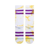 Men's Los Angeles Lakers NBA Basketball Stance Dyed Socks - Size Large