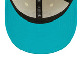 Men's Miami Dolphins New Era Cream/Aqua 2022 Sideline 39THIRTY 2-Tone Flex Hat