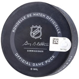 Auston Matthews Toronto Maple Leafs Autographed 2022 Hart Trophy Winner Official Game Puck with ''2022 Hart'' Inscription