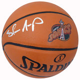 Shawn Kemp Autographed NBA Supersonics Logo Basketball with "Reign Man" Inscription