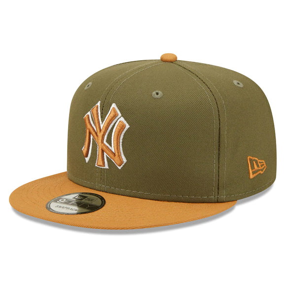 Men's New York Yankees New Era Green/Brown Color Pack Two-Tone 9FIFTY Snapback Hat