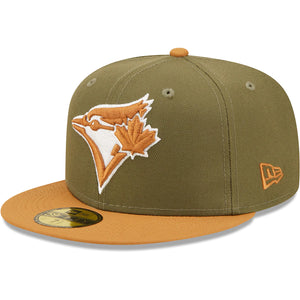 Men's Toronto Blue Jays New Era Olive/Tan Two-Tone Color Pack 59FIFTY Fitted Hat