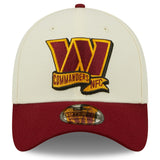 Men's Washington Commanders New Era Cream/Burgundy 2022 Sideline 39THIRTY 2-Tone Flex Hat