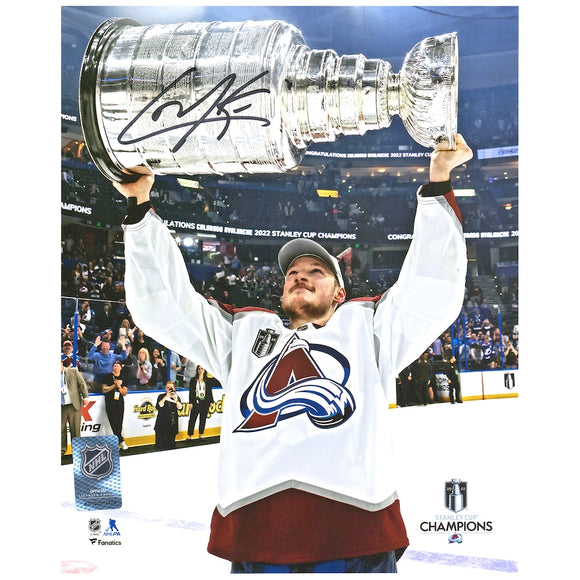 Cale Makar Colorado Avalanche Autographed 2022 Stanley Cup Champions 16