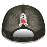 Men's Kansas City Chiefs New Era Black/Camo 2022 Salute To Service 9FORTY Snapback Trucker Hat