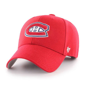 Montreal Canadiens '47 NHL MVP Structured Adjustable Strap One Size Fits Most Red Hat Cap - Bleacher Bum Collectibles, Toronto Blue Jays, NHL , MLB, Toronto Maple Leafs, Hat, Cap, Jersey, Hoodie, T Shirt, NFL, NBA, Toronto Raptors