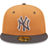 Men's New York Yankees New Era Brown/Charcoal Two-Tone Color Pack 59FIFTY Fitted Hat