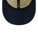 Men's Seattle Seahawks New Era Cream/College Navy 2022 Sideline 39THIRTY 2-Tone Flex Hat