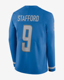 Men's Detroit Lions Matthew Stafford Nike Therma Long Sleeve Jersey – Light Blue - Bleacher Bum Collectibles, Toronto Blue Jays, NHL , MLB, Toronto Maple Leafs, Hat, Cap, Jersey, Hoodie, T Shirt, NFL, NBA, Toronto Raptors