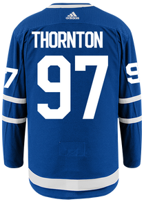 Men's Toronto Maple Leafs Joe Thornton  adidas Blue Authentic Player Hockey Jersey